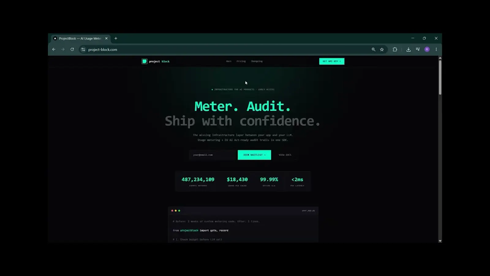 ProjectBlock screenshot 1 (video preview)