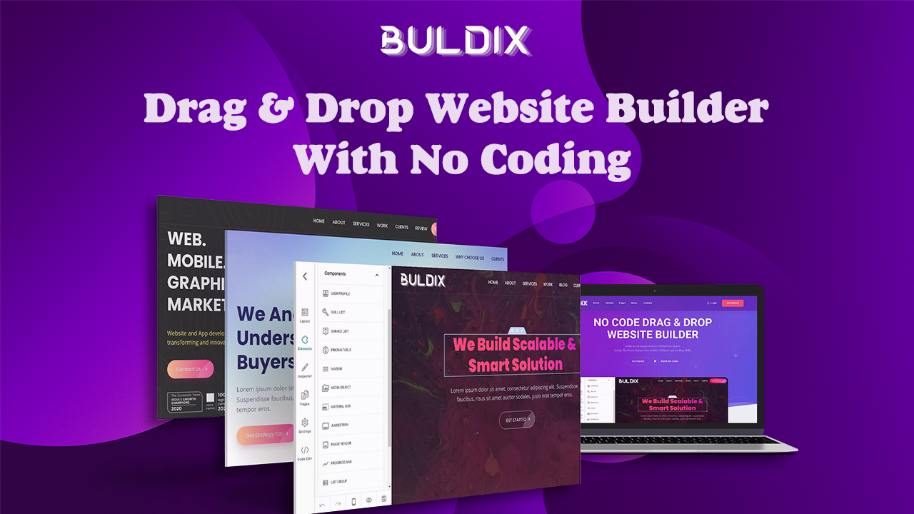 Buldix - Drag & Drop Website Builder gallery image