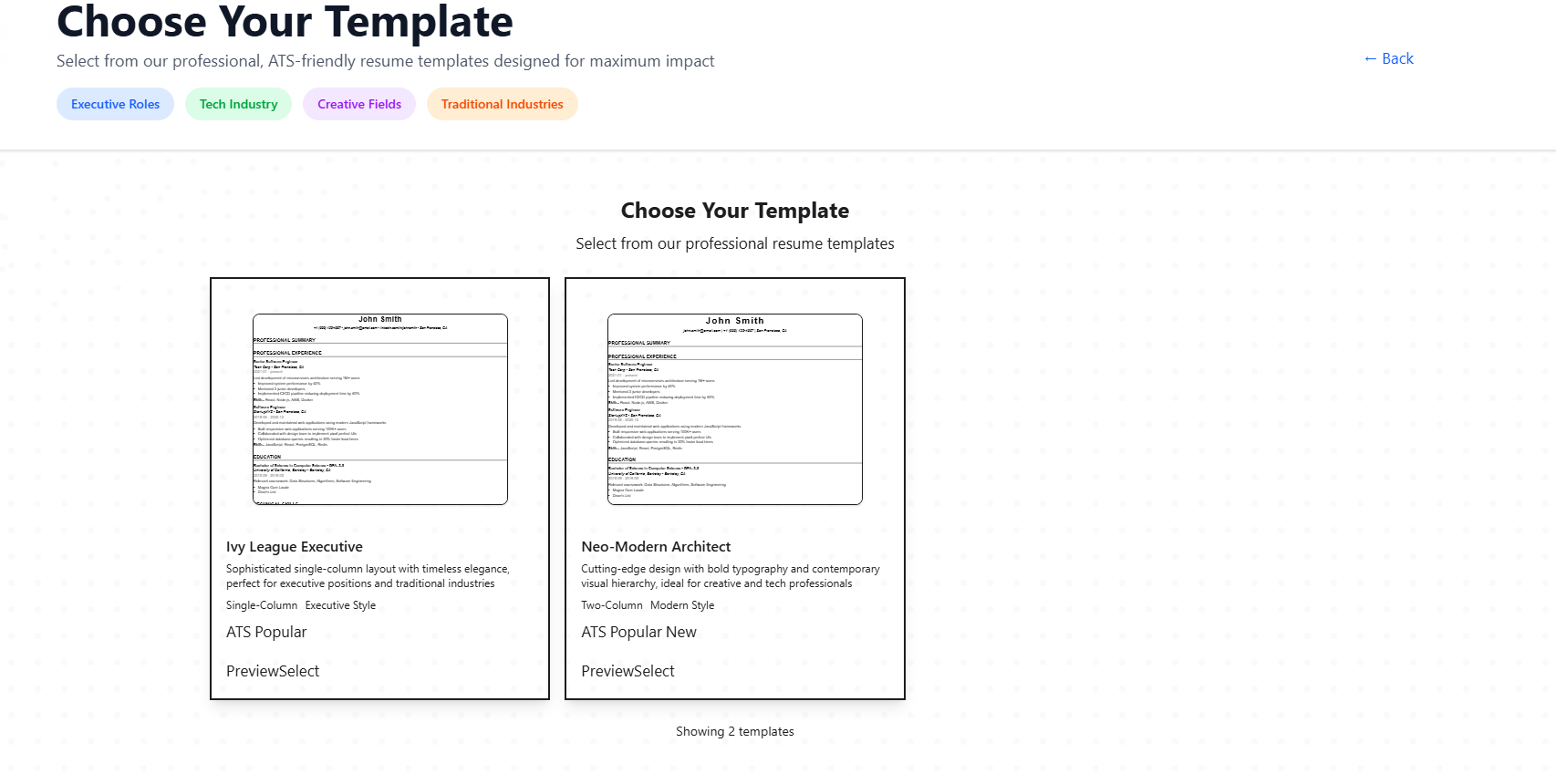 ResumeSpace gallery image