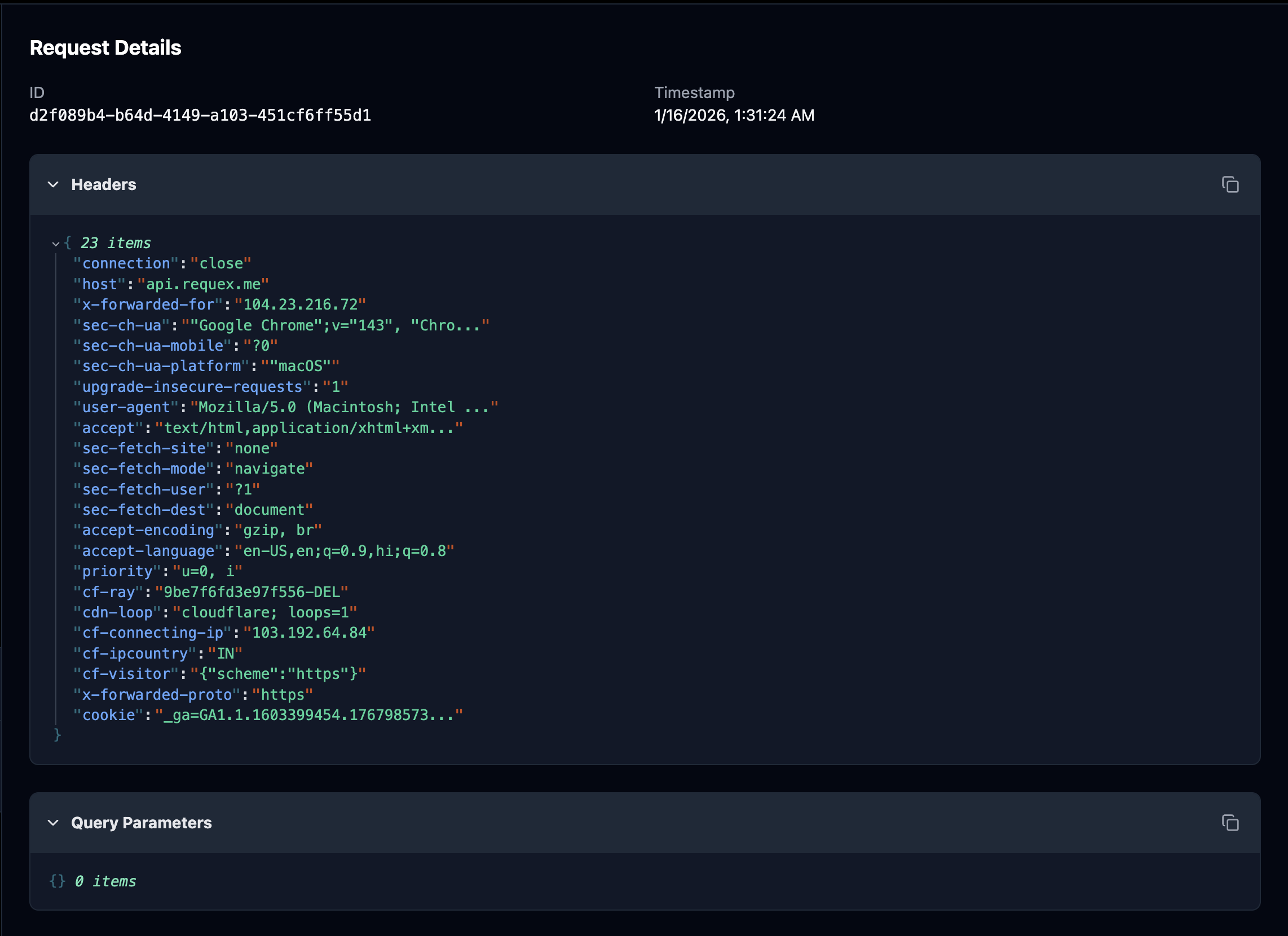 Requex.me - Screenshot 3 showing product features and functionality
