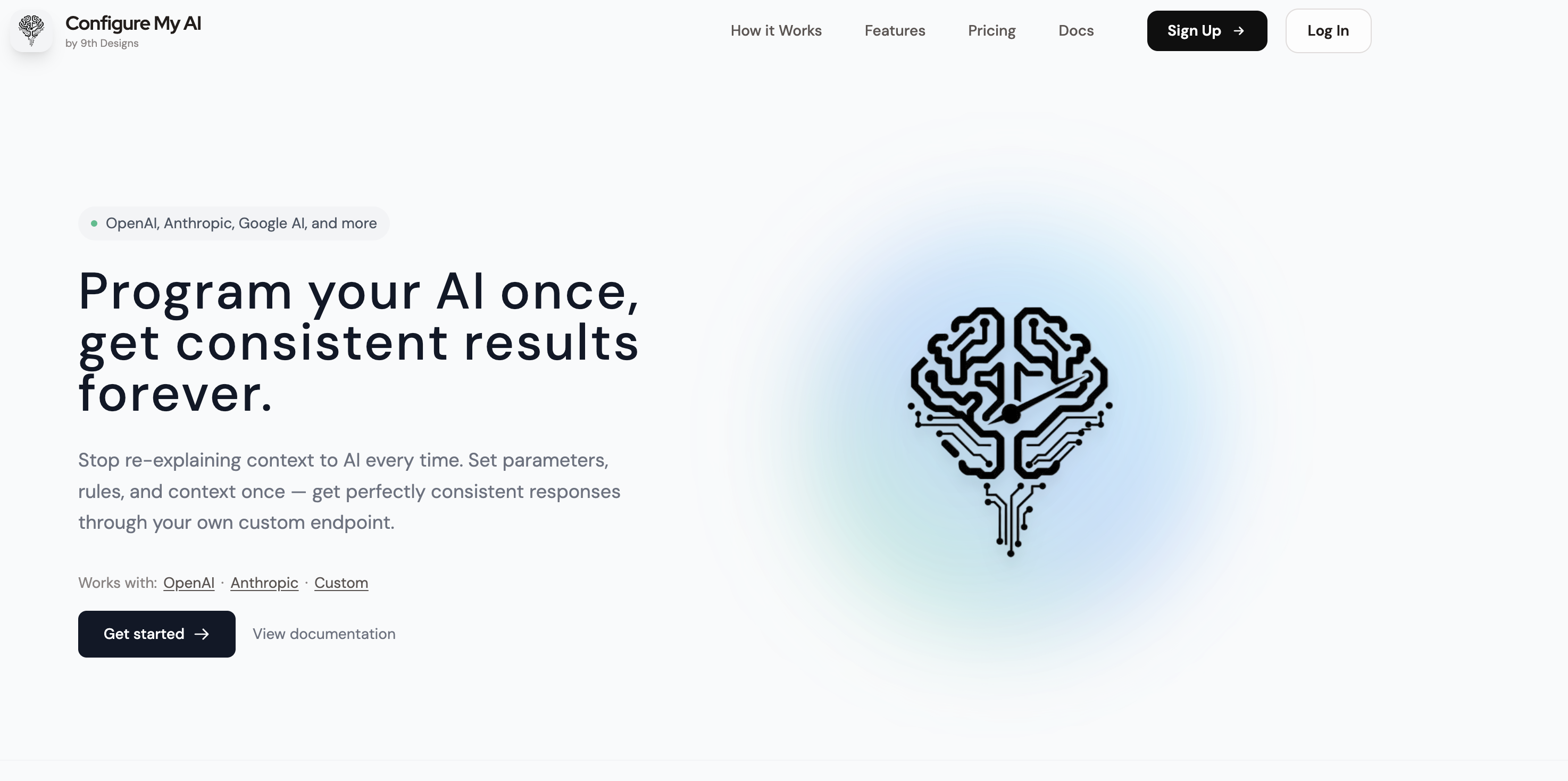 Configure My Ai - Main product screenshot demonstrating key features and user interface