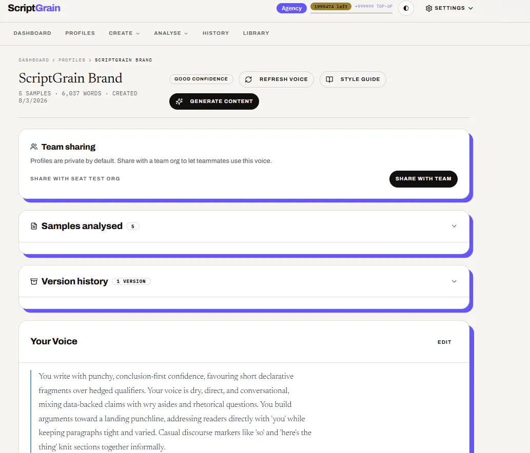 ScriptGrain - Write like you, at scale gallery image