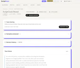ScriptGrain - Write like you, at scale gallery image