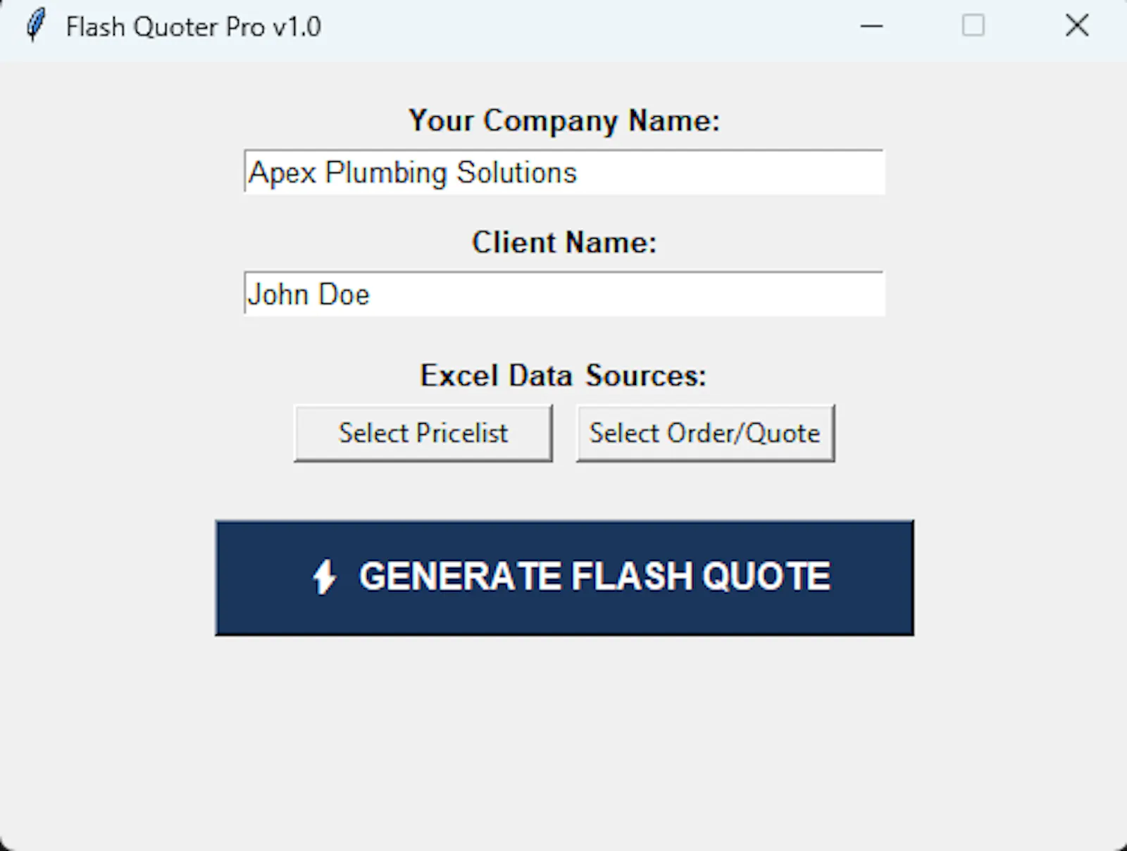 Flash Quoter Pro screenshot 2