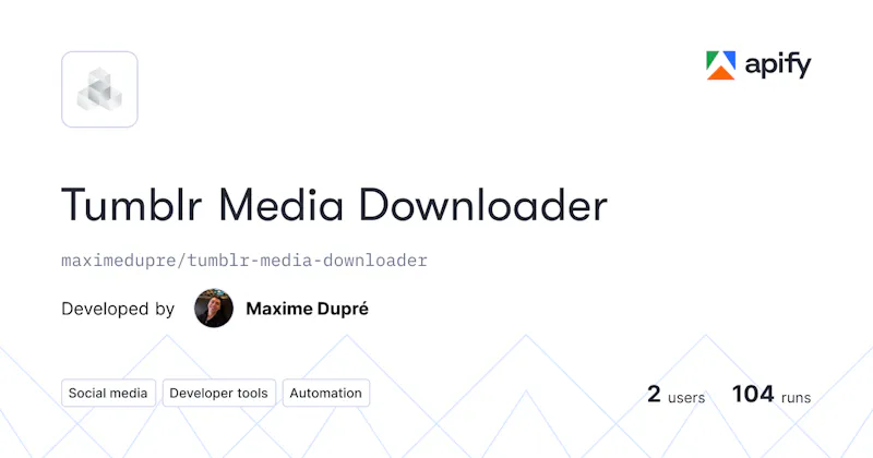 Tumblr Media Downloader screenshot 1