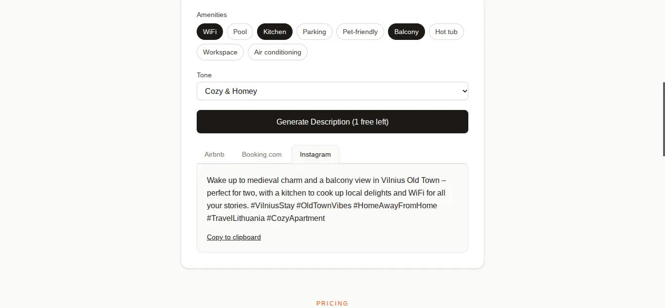 HostCopy AI gallery image