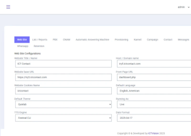 Best contact center software ICTContact screenshot 1