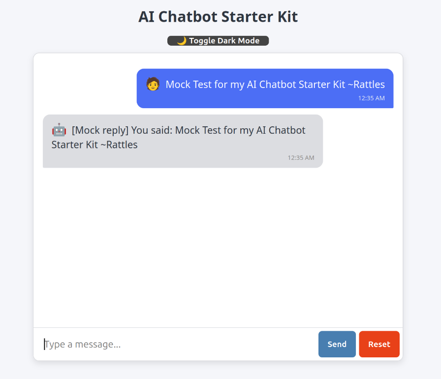 AI Chatbot Starter Kit gallery image