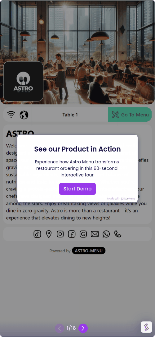 Astro-Menu gallery image