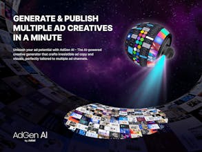Традиционное создание рекламы против AdGen AI: сравнительное изображение, показывающее разницу между хаотическим традиционным созданием рекламы и упрощенным процессом с помощью AdGen AI.