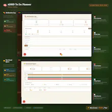 Digital ADHD Planner - All in one gallery image