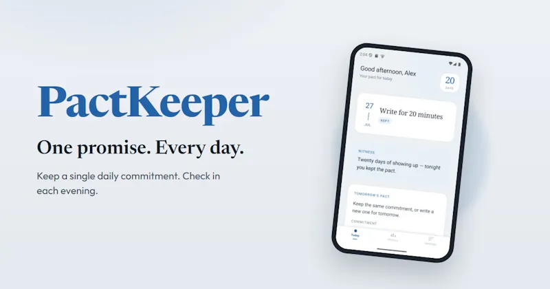 PactKeeper - One promise. Every day. screenshot 2