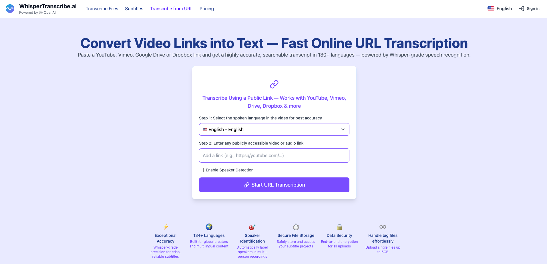 WhisperTranscribe.ai -  - Screenshot 2 showing product features and functionality