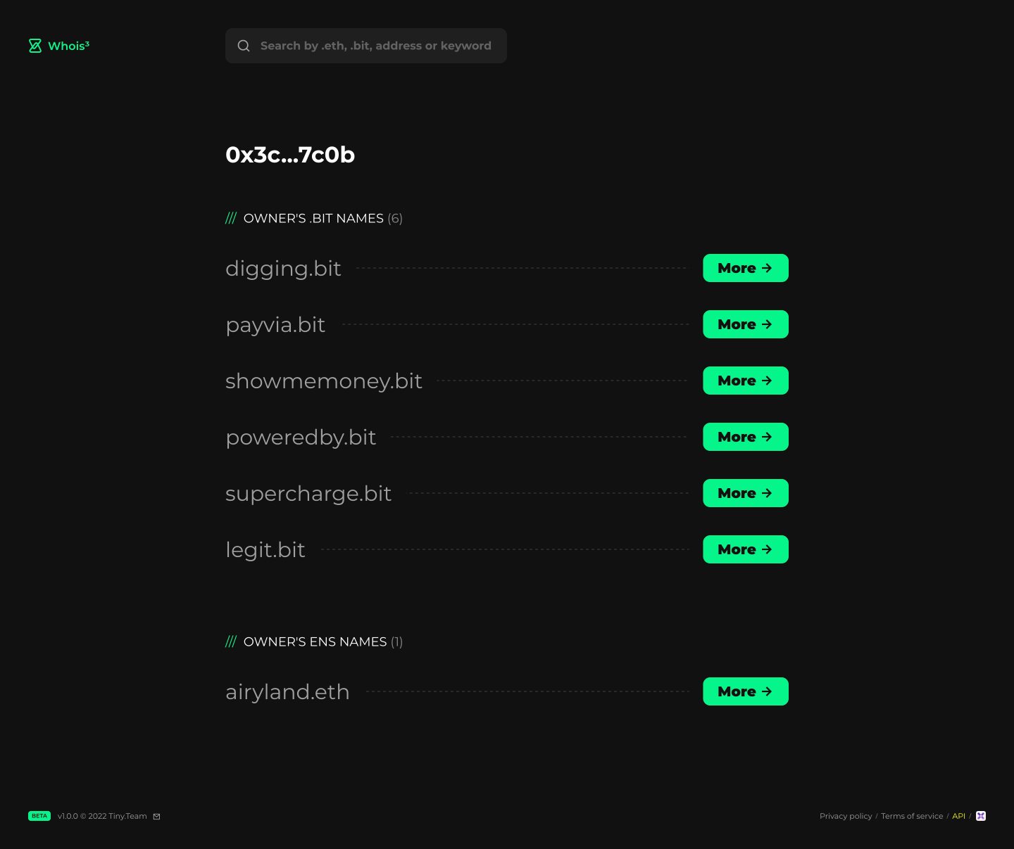 Whois³ gallery image