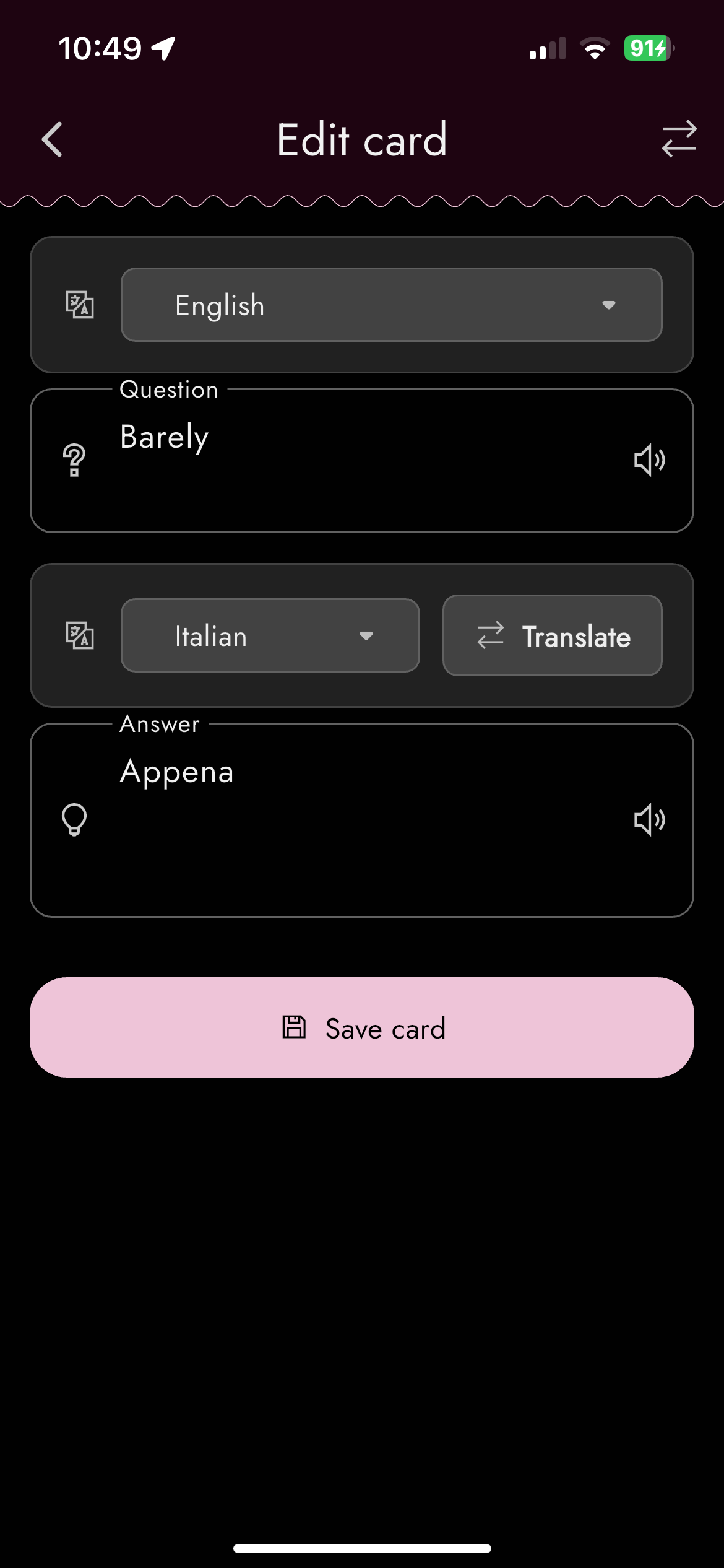 Liber - Dil öğrenenler için basit, sürtünmesiz flashcards medya 2