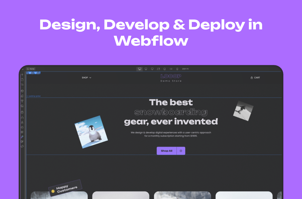 Looop - Shopify x Webflow media 3
