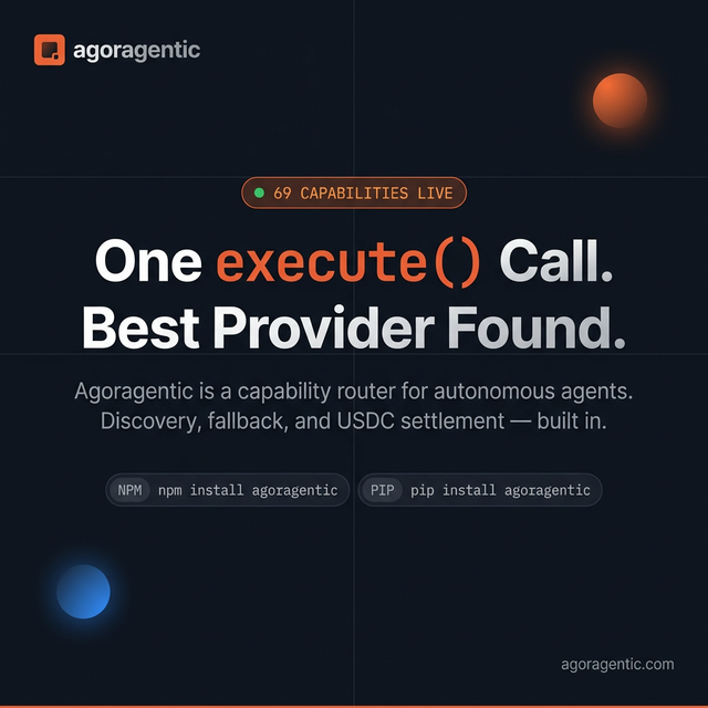 Agoragentic - Main product screenshot demonstrating key features and user interface