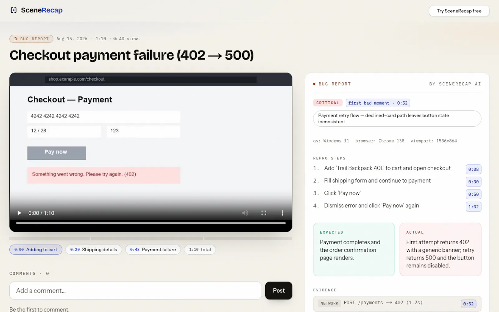 SceneRecap screenshot 3