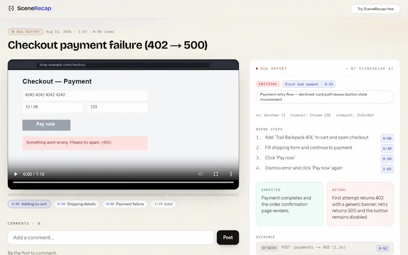 SceneRecap screenshot 3