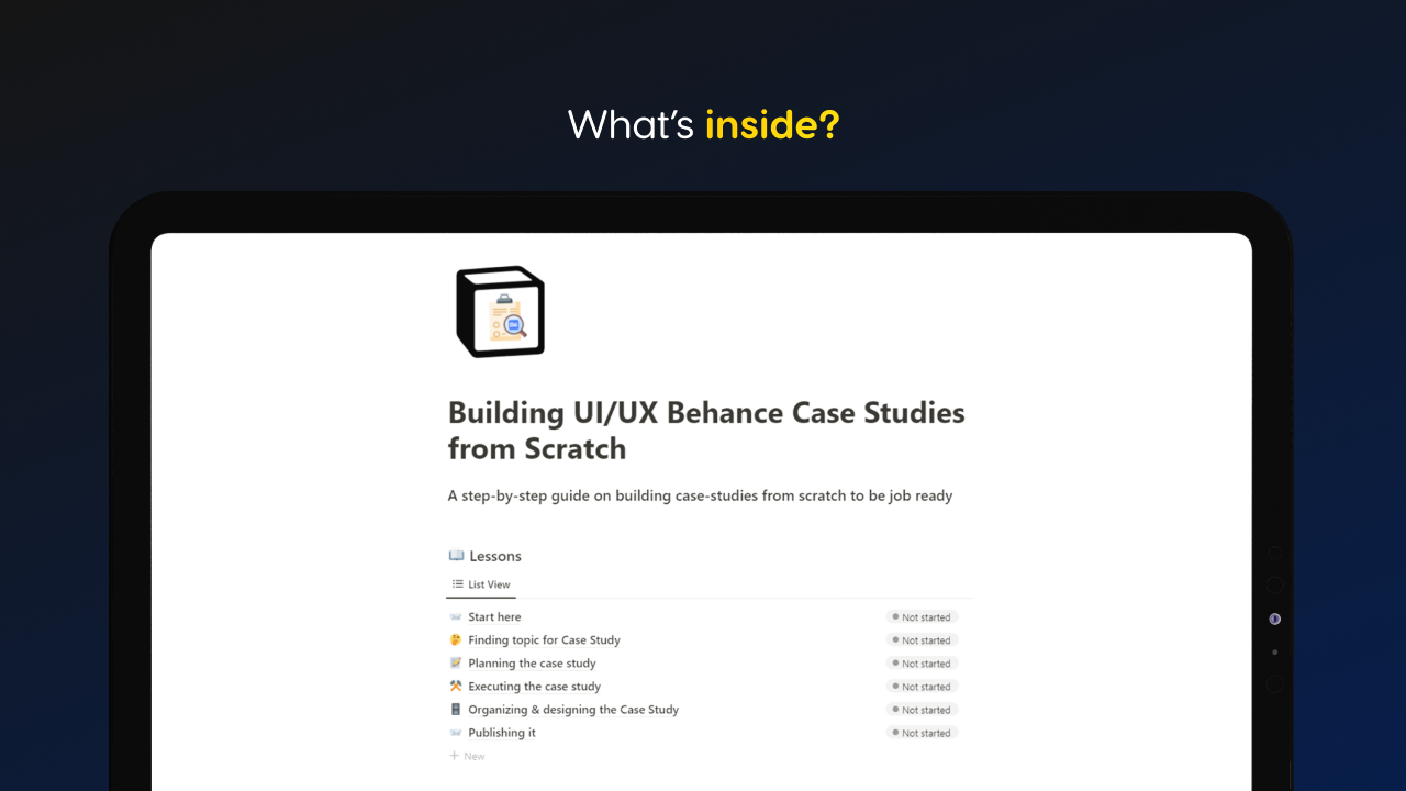 Média Études de cas Ui / UX à partir de zéro à partir de zéro - Un guide étape par étape sur la construction d'études de cas. 2