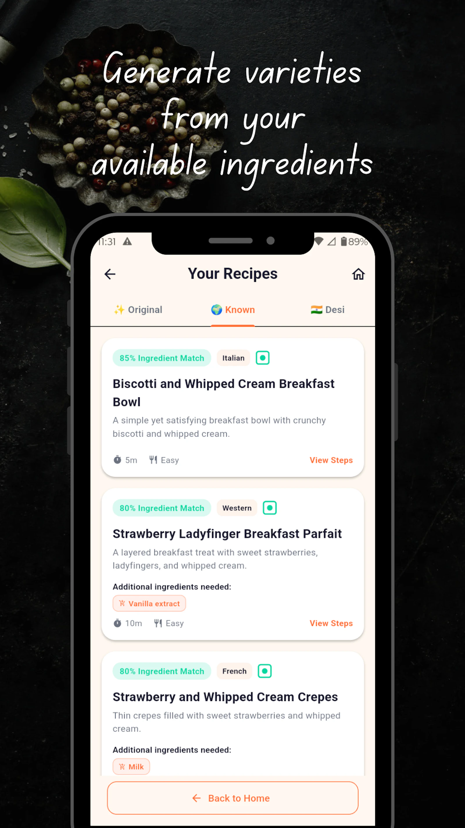 FridgeMuse: What’s for Dinner? screenshot 6