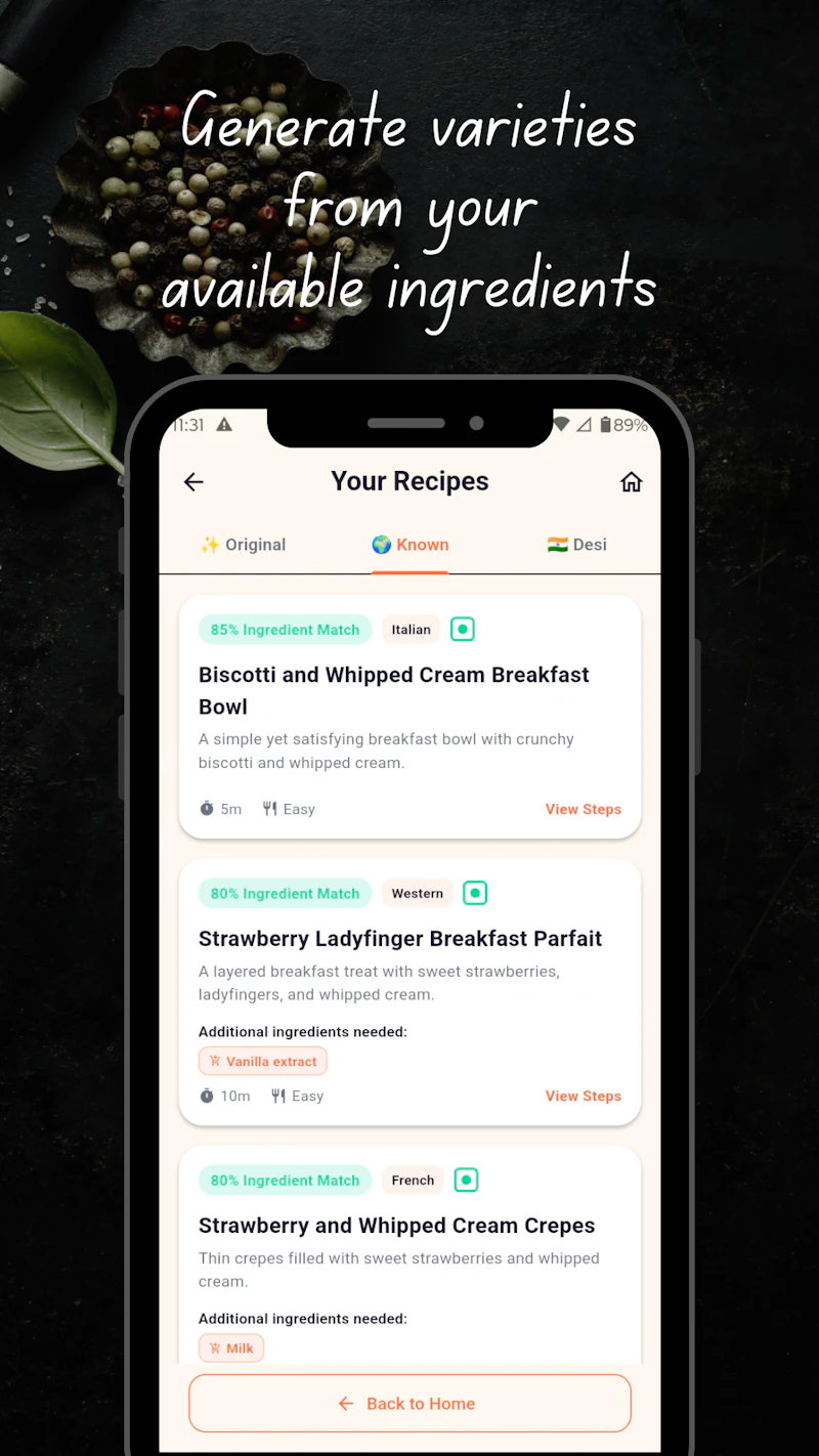 FridgeMuse: What’s for Dinner? screenshot 6