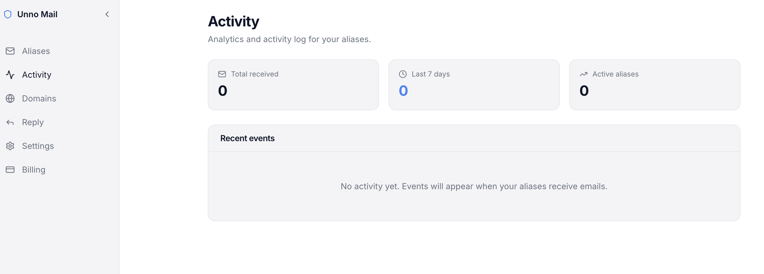 Unno Mail - Screenshot 3 showing product features and functionality