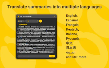Fast AI Summarizer ext gallery image