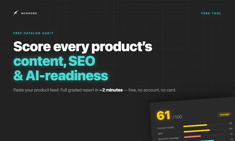 EcomIQX screenshot 2