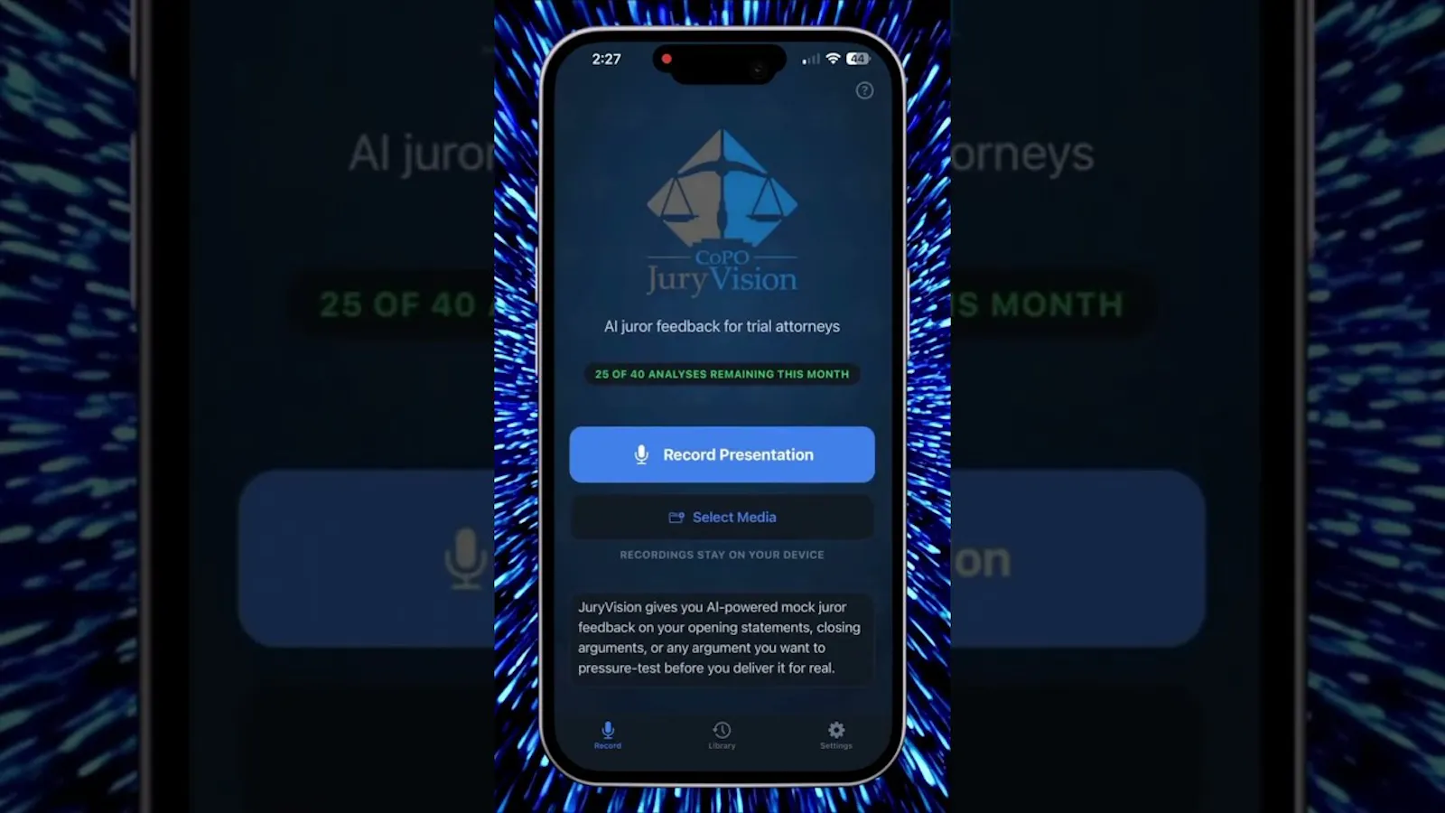 JuryVision  screenshot 1 (video preview)