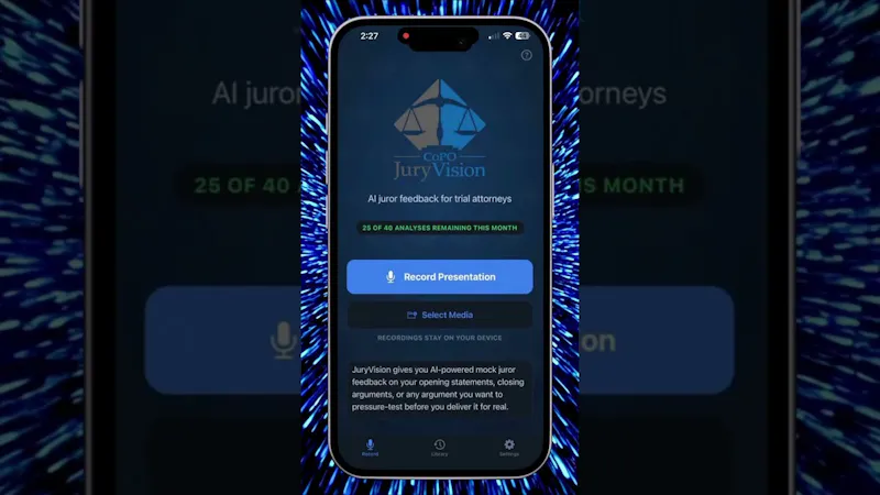 JuryVision  screenshot 1 (video preview)