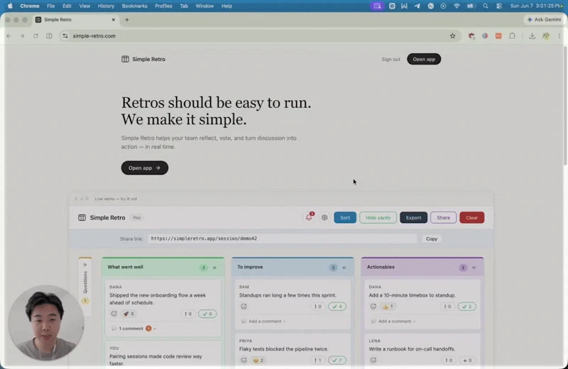 Simple Retro screenshot 1 (video preview)