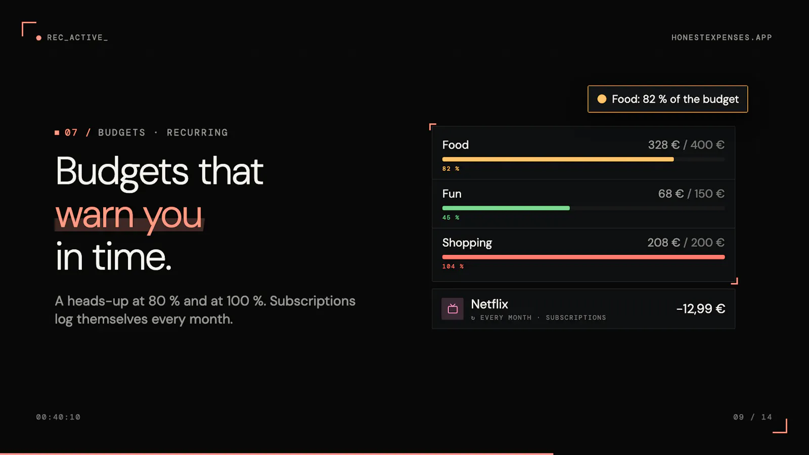 HonestExpenses AI screenshot 2
