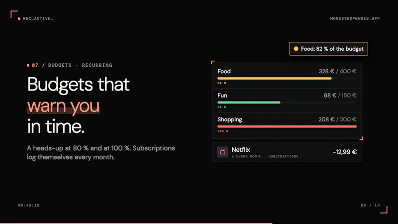 HonestExpenses AI screenshot 2