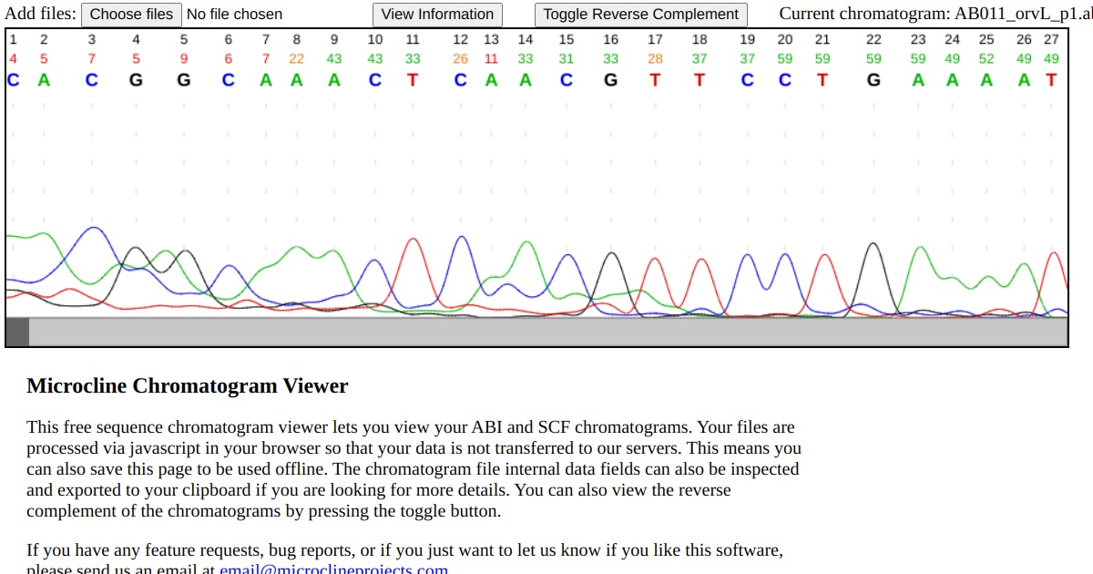 Microcline Chromatogram Viewer