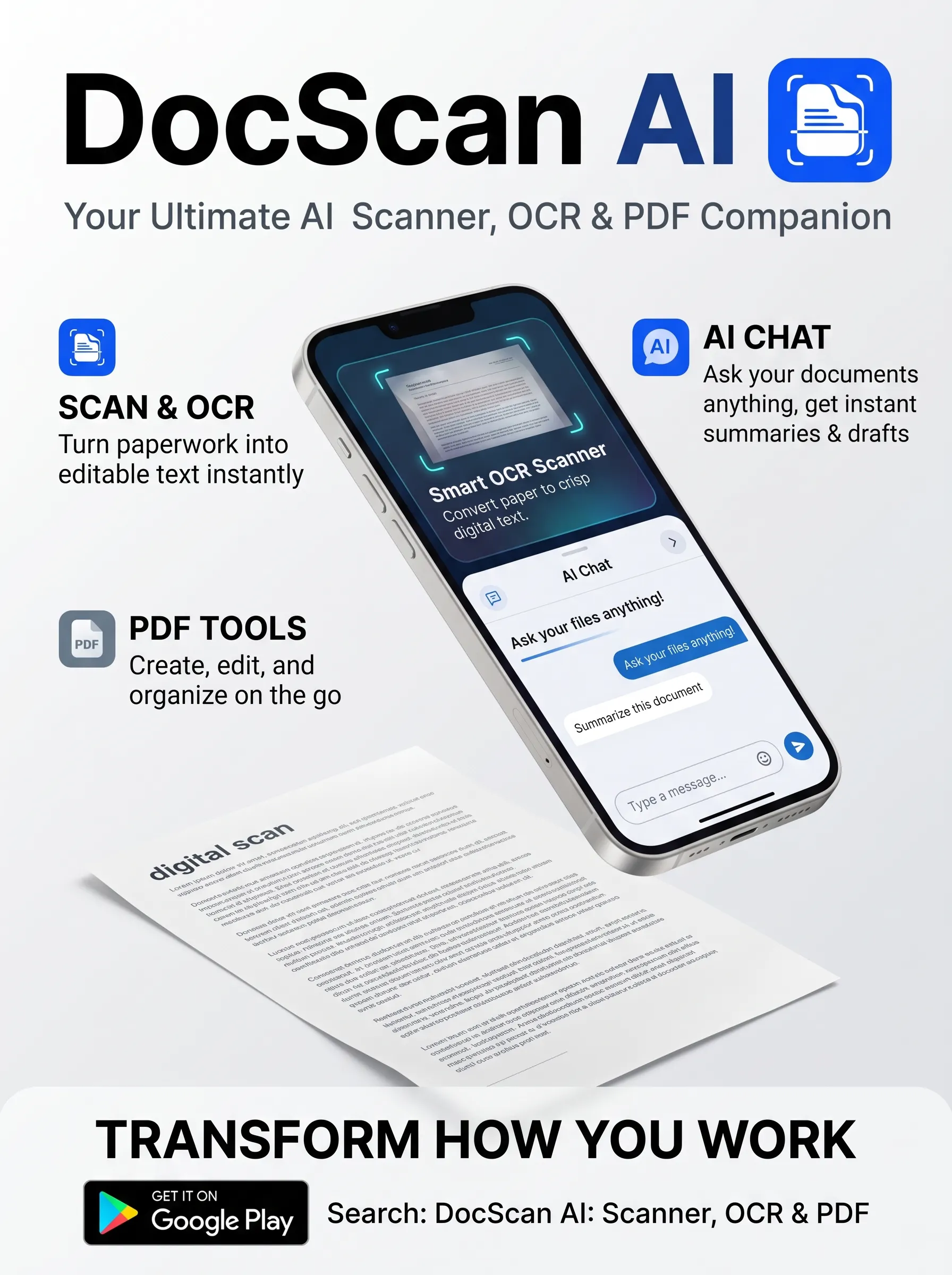 DocScan AI Scanner, OCR and PDF gallery image