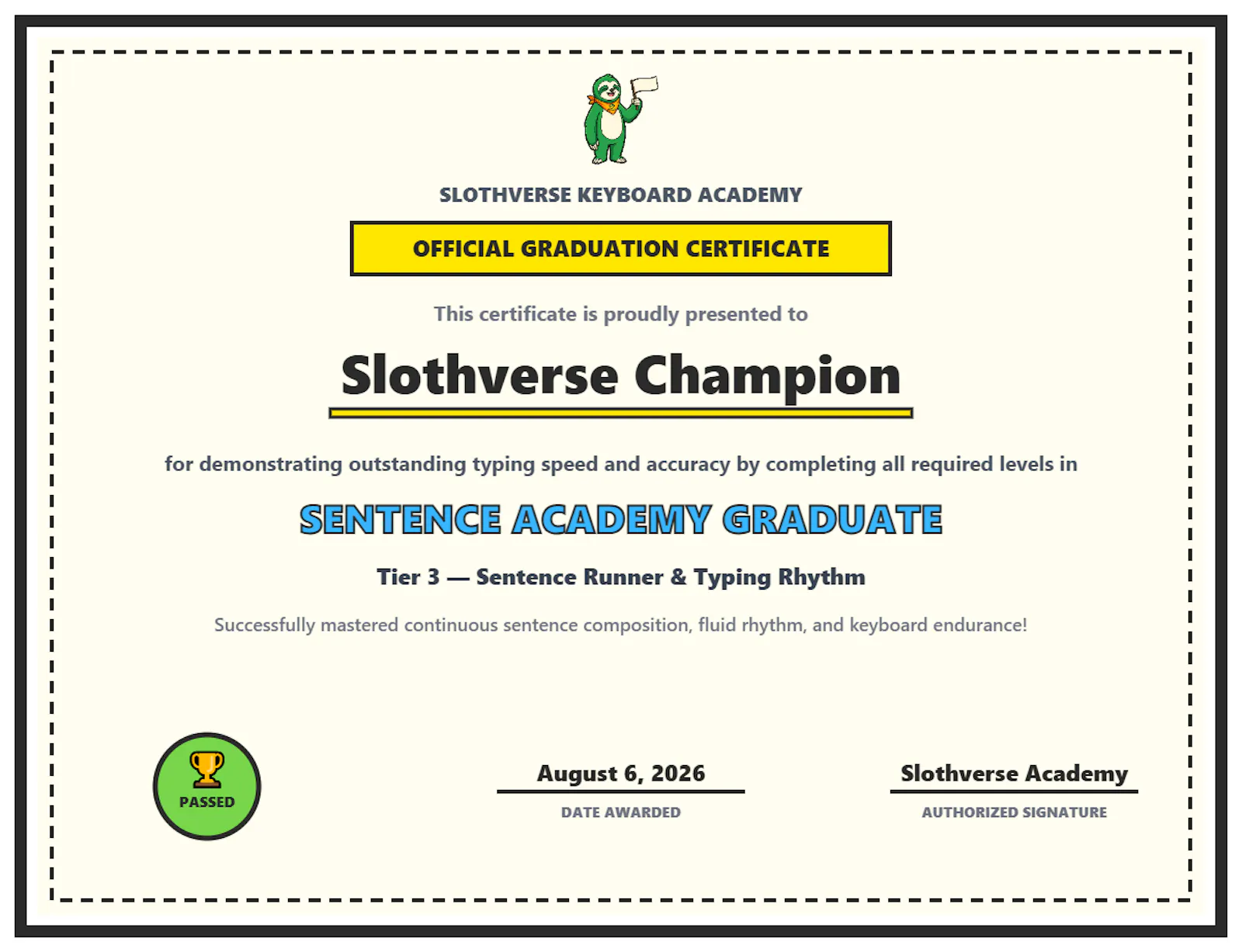 Slothverse Keyboard Academy screenshot 4