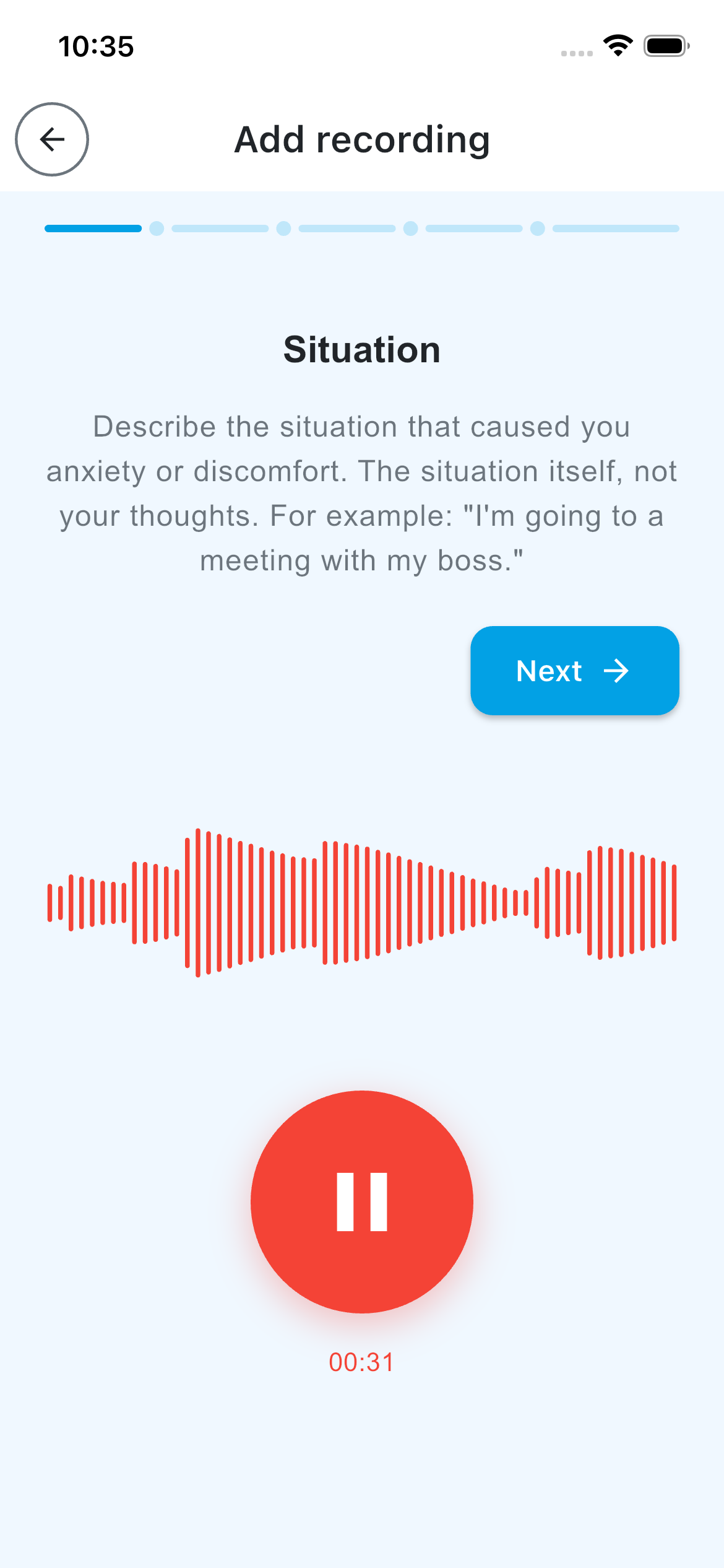 Voice CBT diary with offline AI gallery image