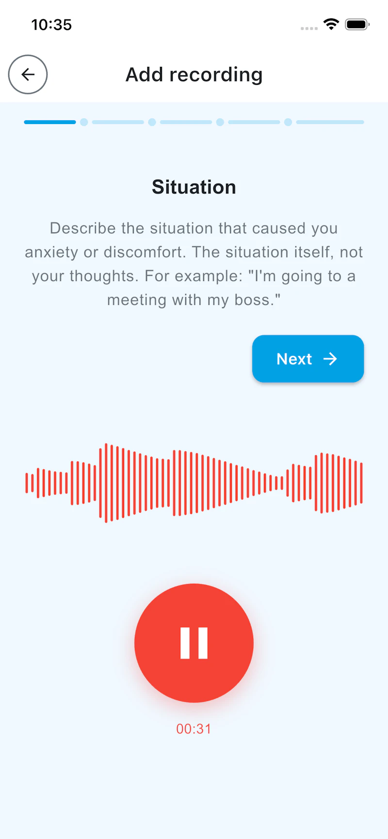 Voice CBT diary with offline AI screenshot 2