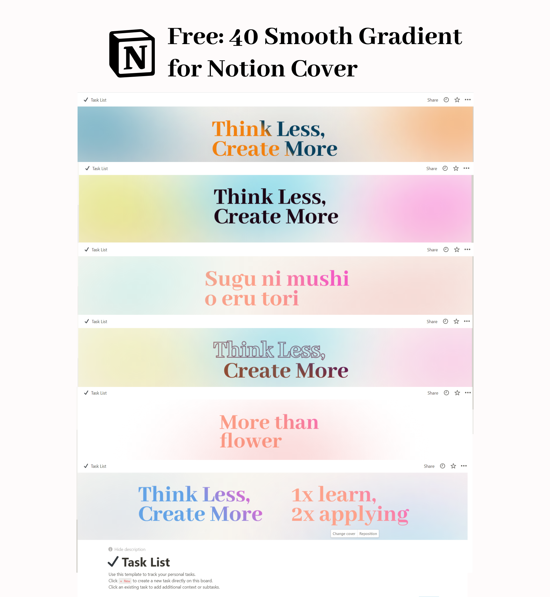 40 Smooth Gradient for Notion Cover gallery image