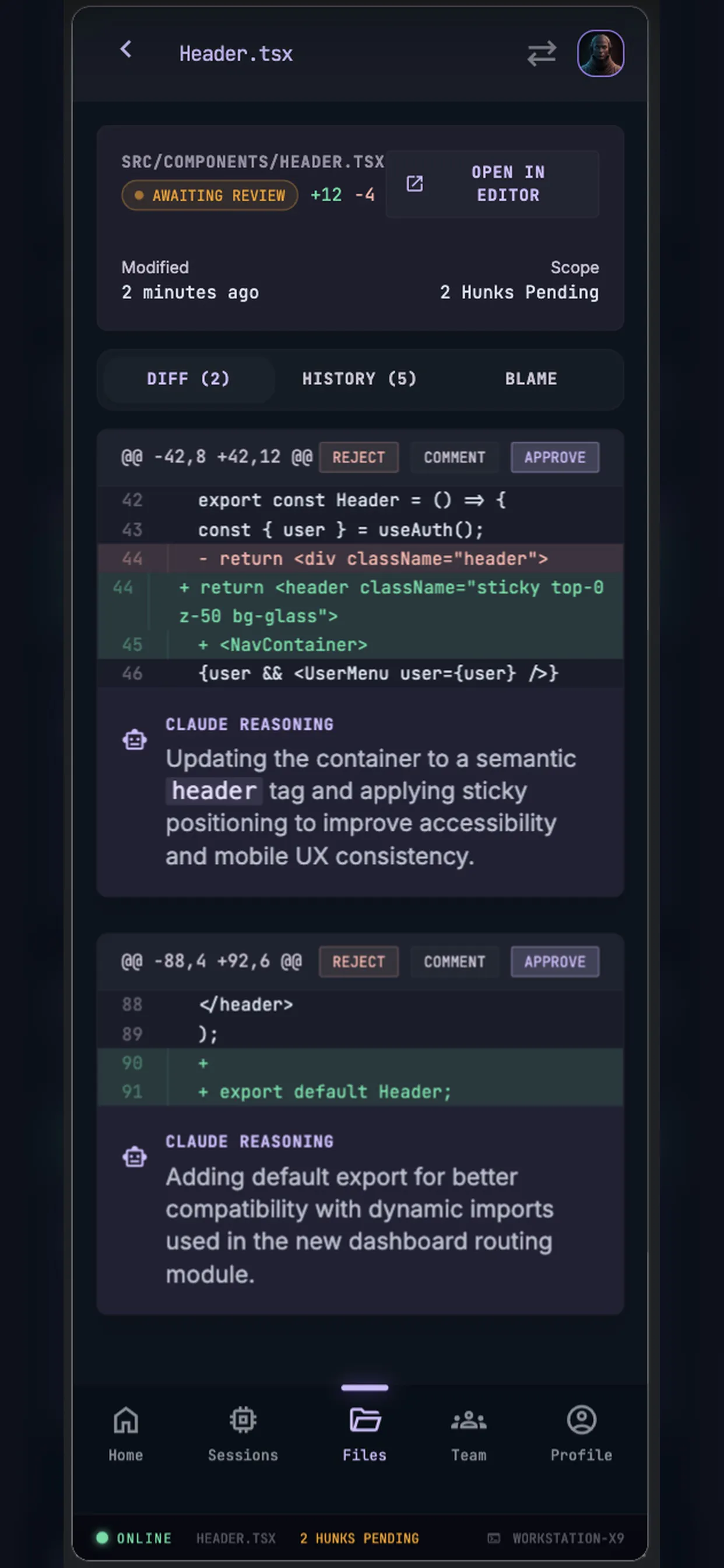 CodeAgent Mobile gallery image