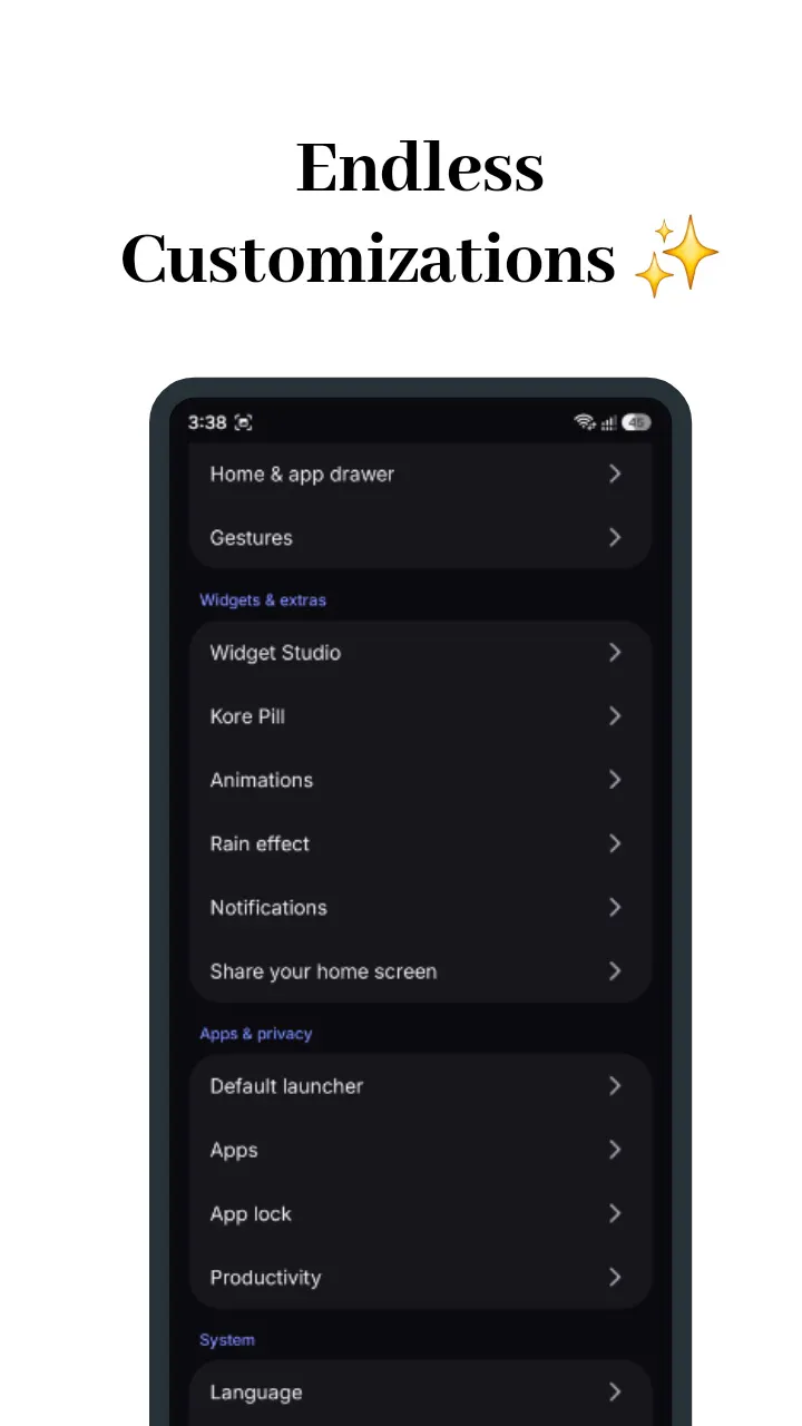 Kore Launcher gallery image