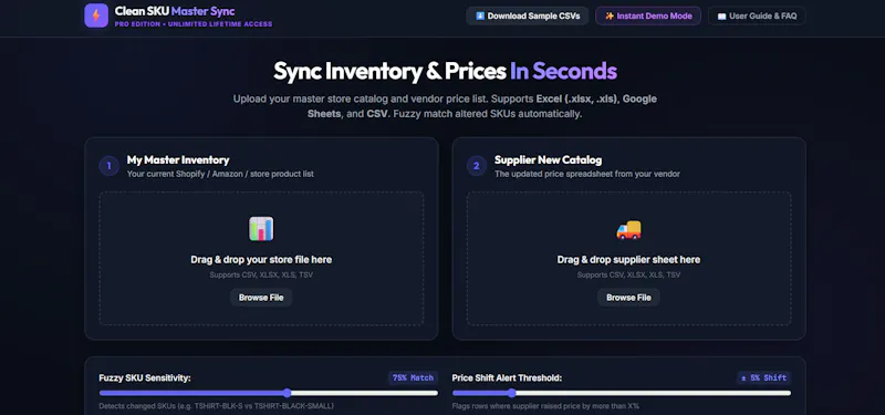Clean SKU Master Sync Pro screenshot 2
