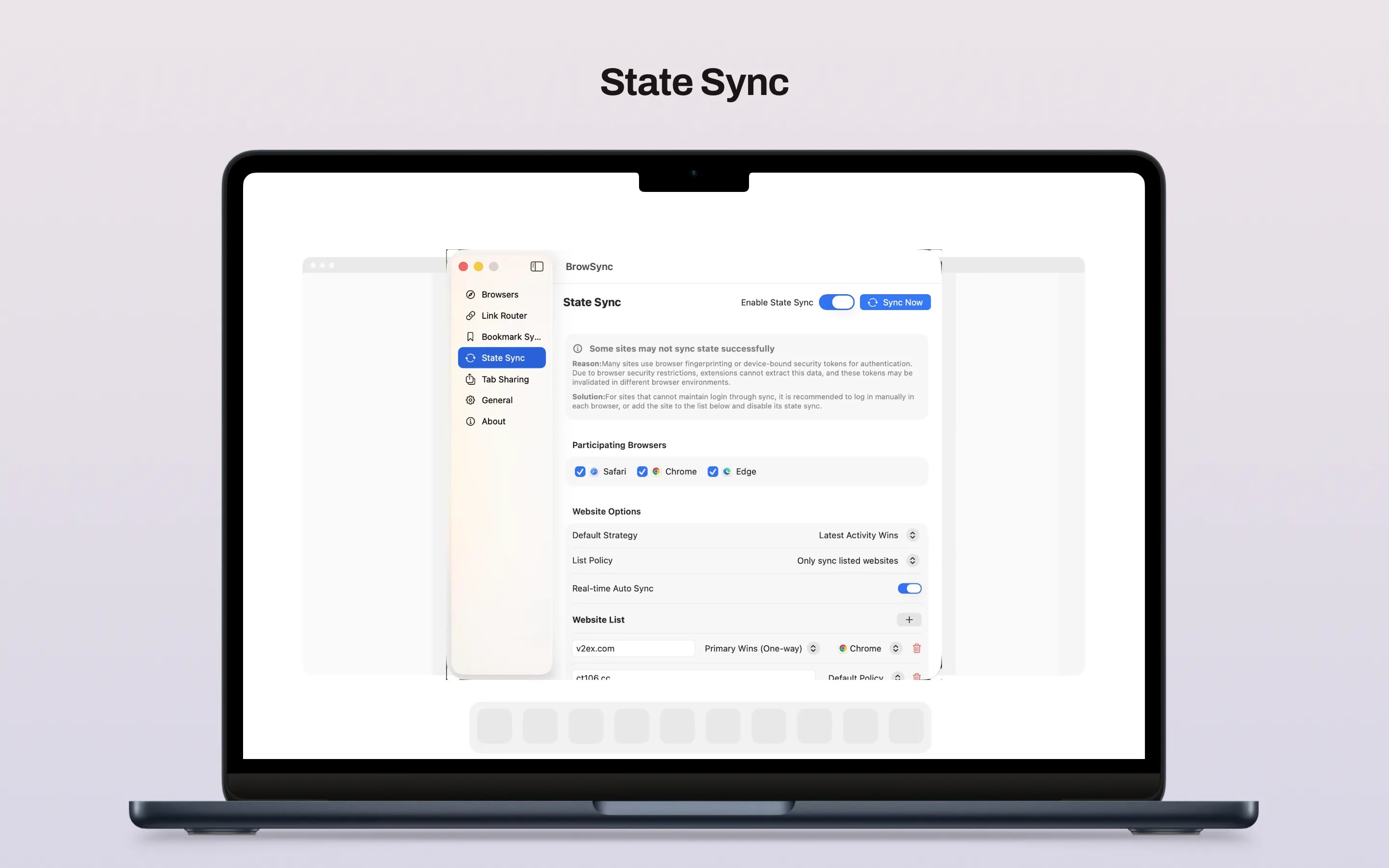 BrowSync screenshot 4