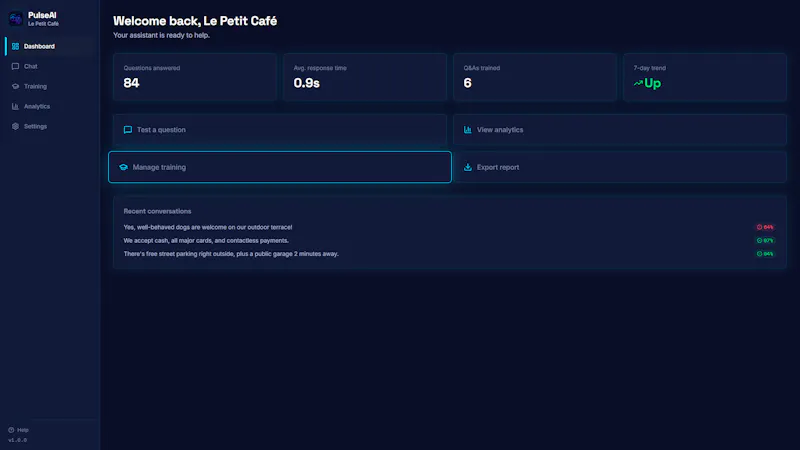 Pulse AI for chatbot screenshot 3