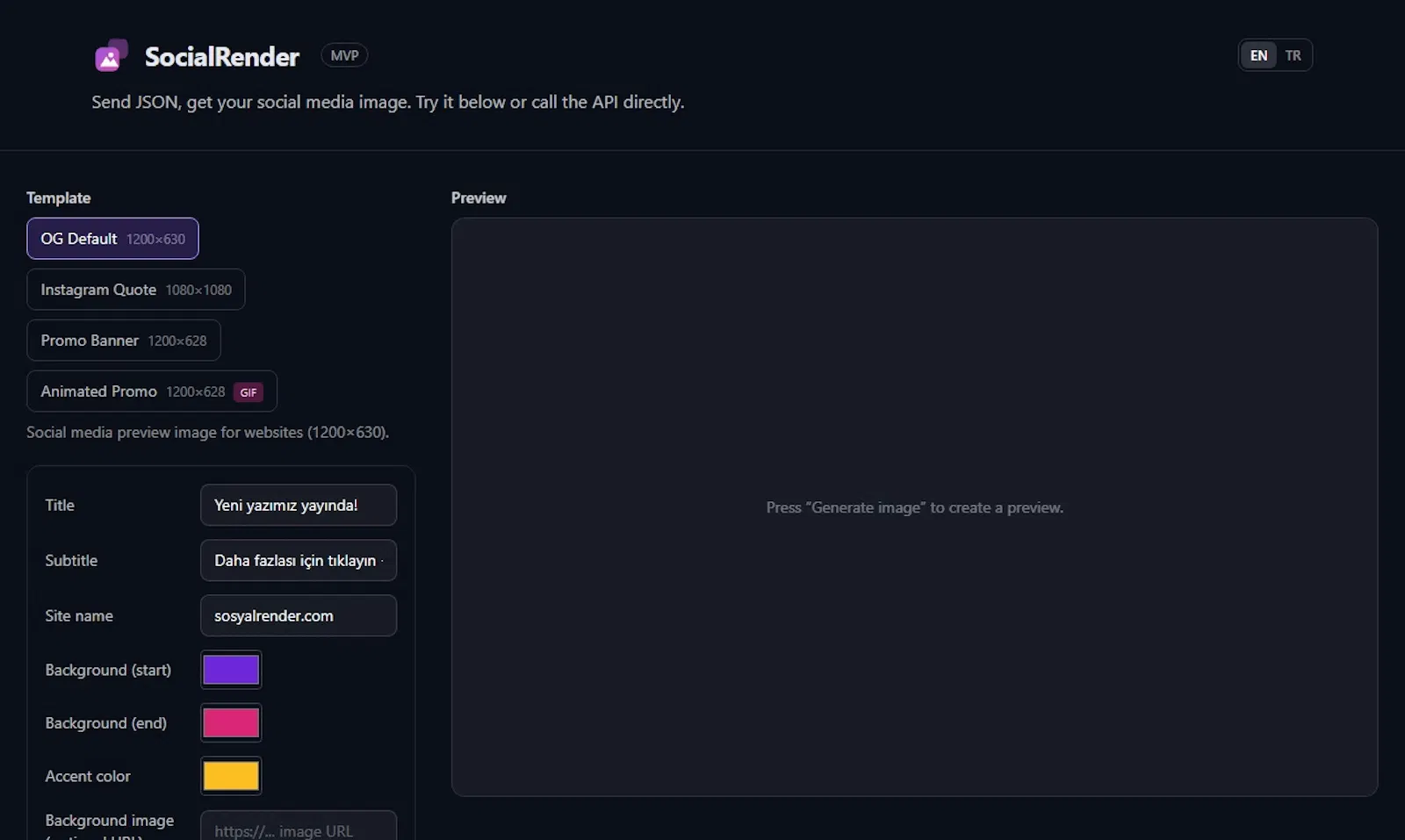 SocialRender screenshot 1