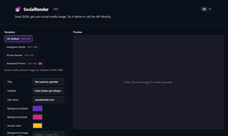 SocialRender screenshot 1
