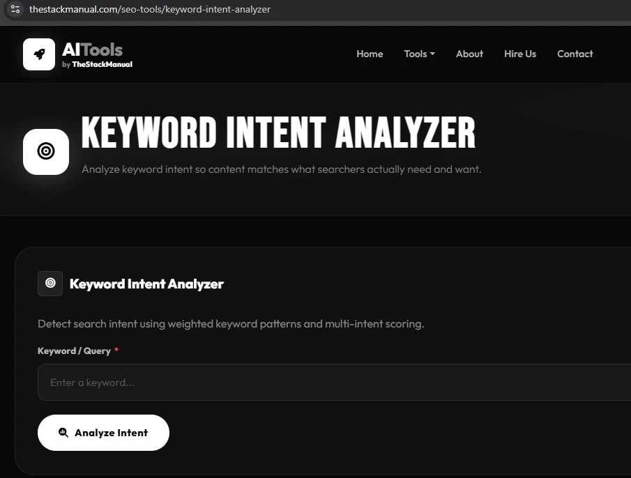 Keyword Intent Analyzer logo