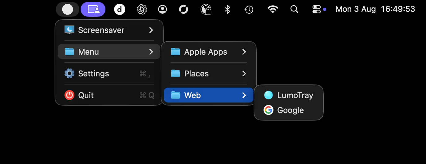 LumoTray for macOS gallery image
