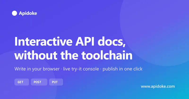 Apidoke — Interactive API Documentation screenshot 1